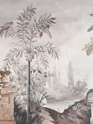 Le jardin aux oiseaux Grisaille