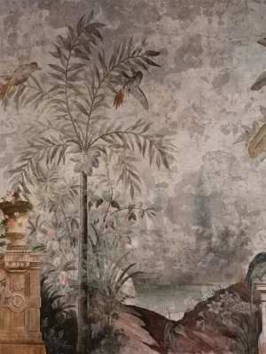 Le jardin aux oiseaux Couleur patine 18 ème