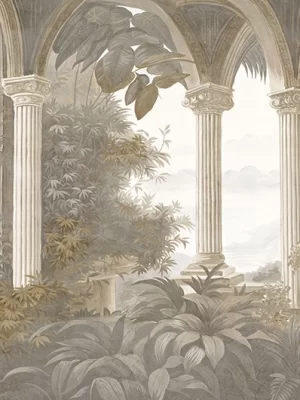 Les jardins de Golatâ Grisaille sépia patiné